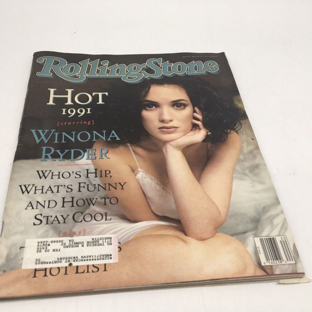 Rolling Stone  Winona Ryder Cover Issue 604 May 16 1991 Magazine